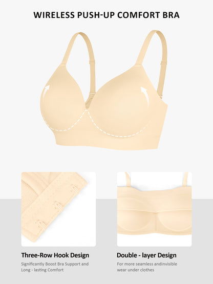 MyCurve Wireless Push-Up Seamless Full Coverage Bra Bundle