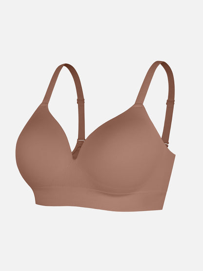 MyCurve Wireless Seamless Push-Up V-neck Bra