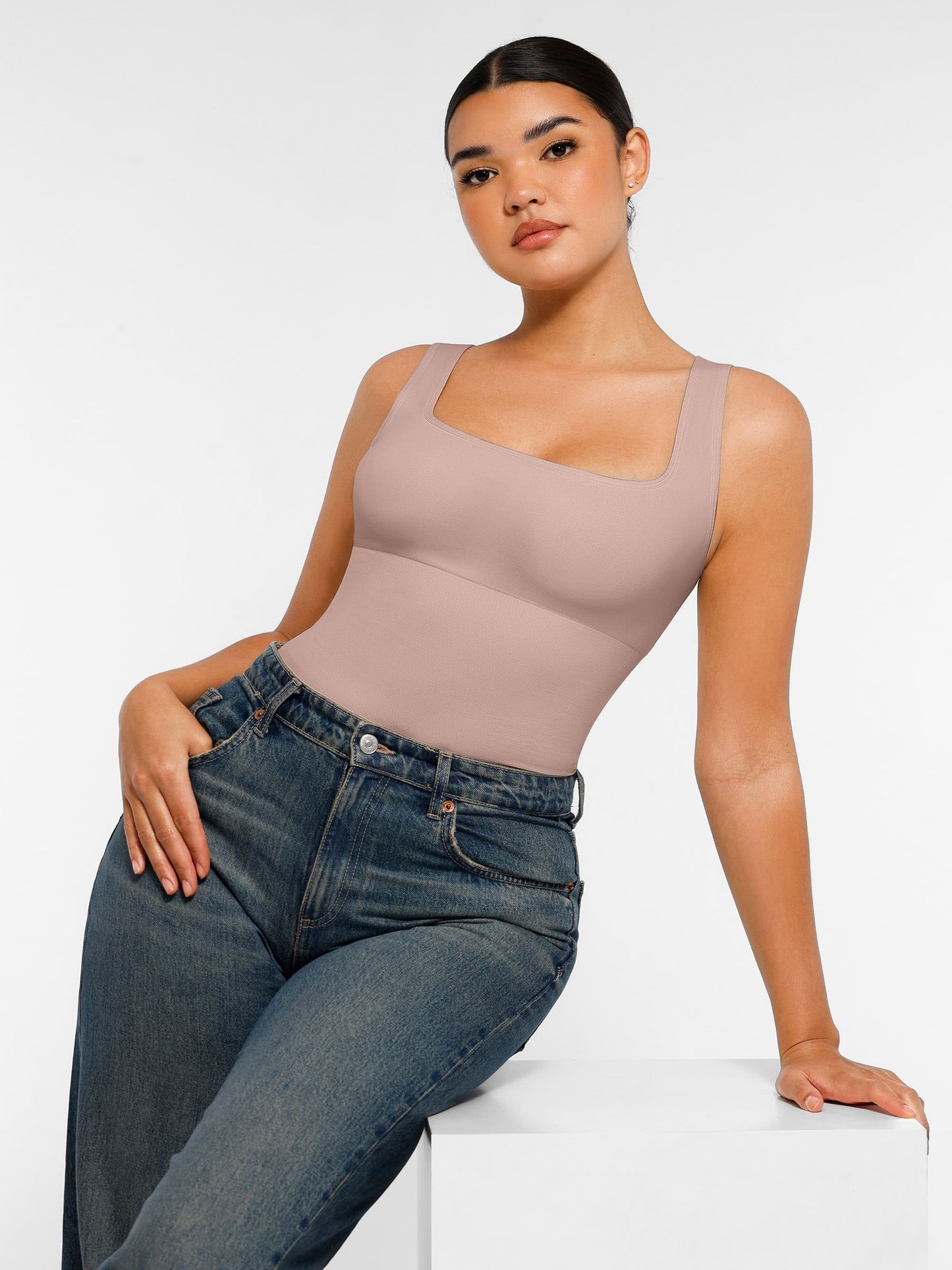 MyCurve Seamless Shapewear Thong Bodysuit