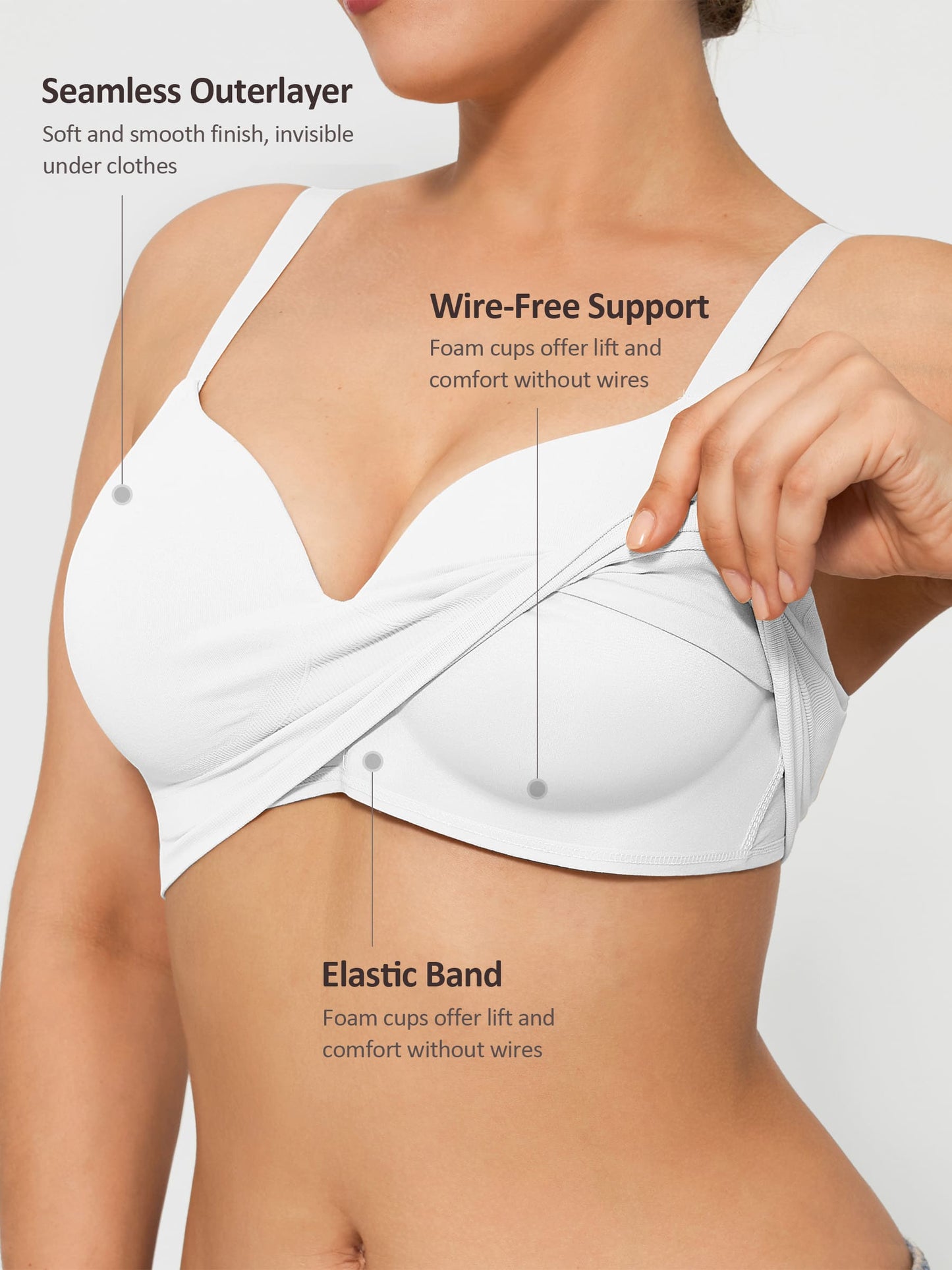 MyCurve Wireless Push-Up Seamless Full Coverage Bra Bundle