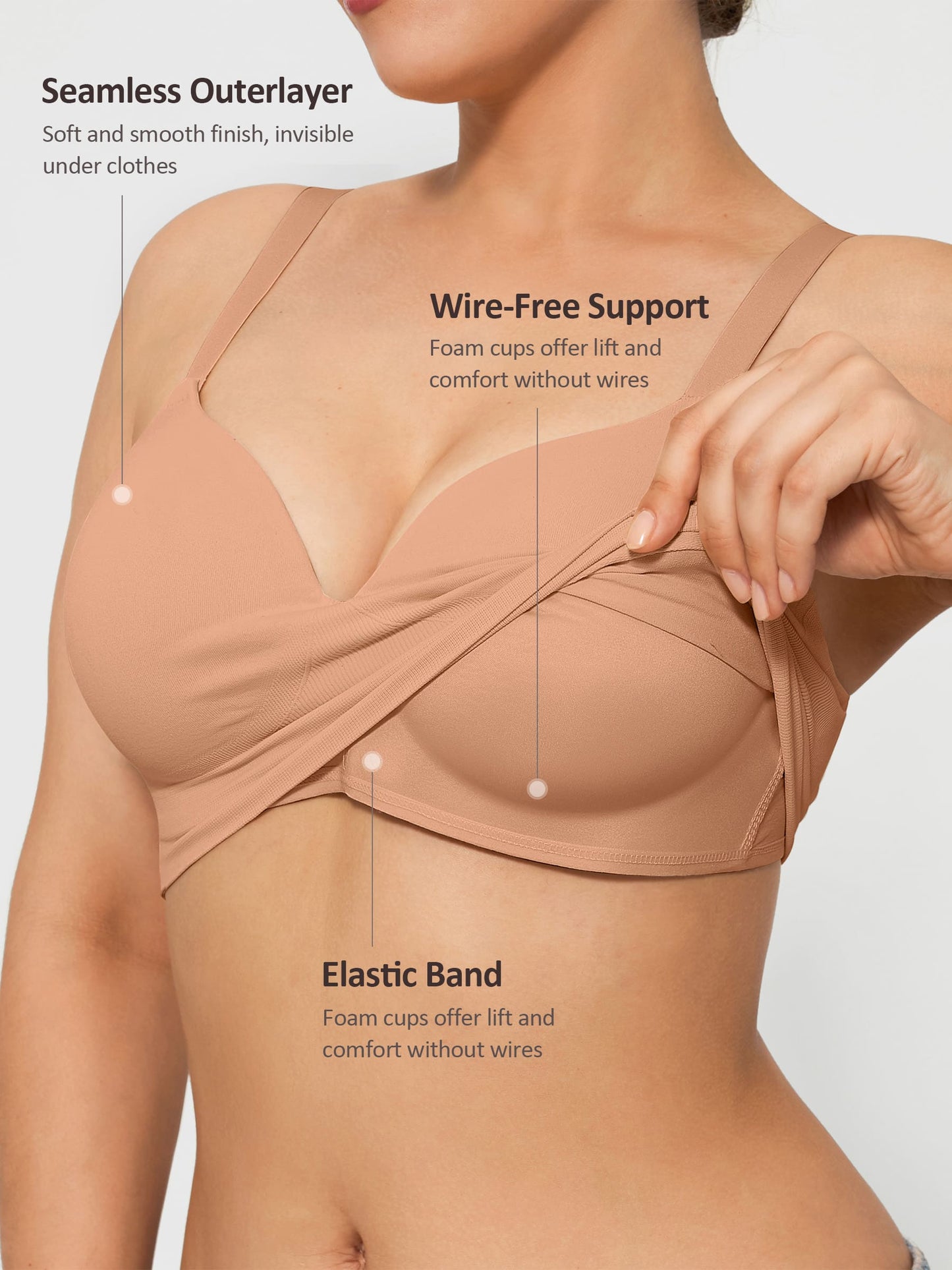 MyCurve Wireless Push-Up Seamless Full Coverage Bra Bundle