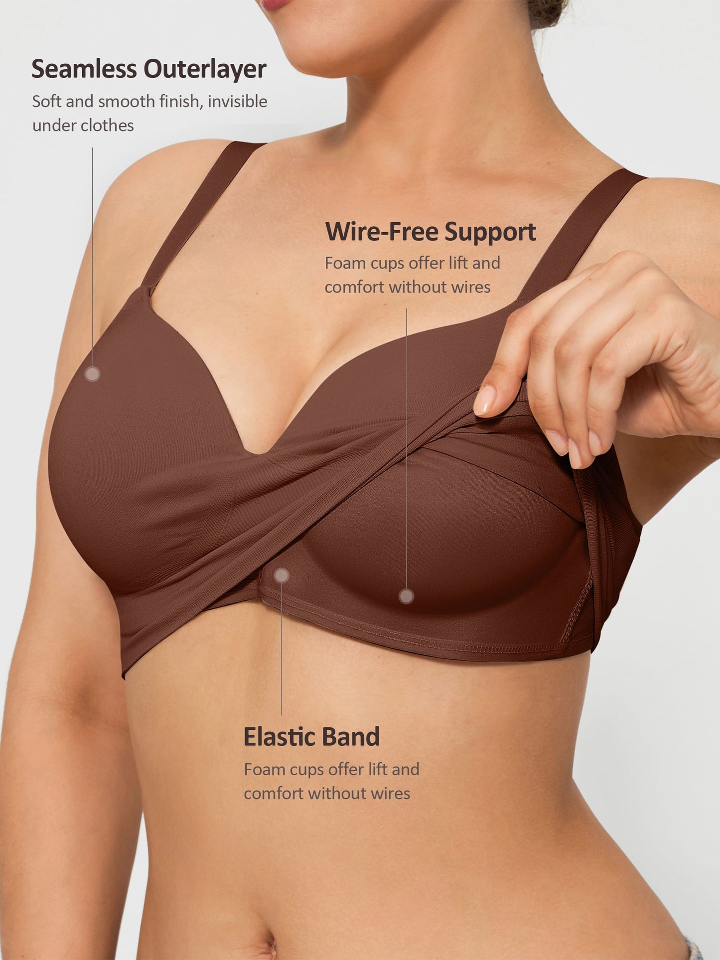 MyCurve Wireless Push-Up Seamless Full Coverage Bra Bundle