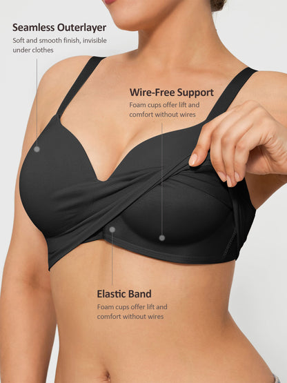 MyCurve Wireless Push-Up Seamless Full Coverage Bra Bundle