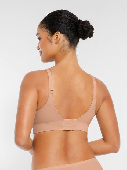MyCurve Wireless Seamless Push-Up V-neck Bra